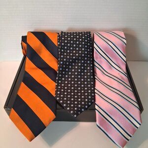 Nautica Mens Silk Ties Classic Design Lot of 3